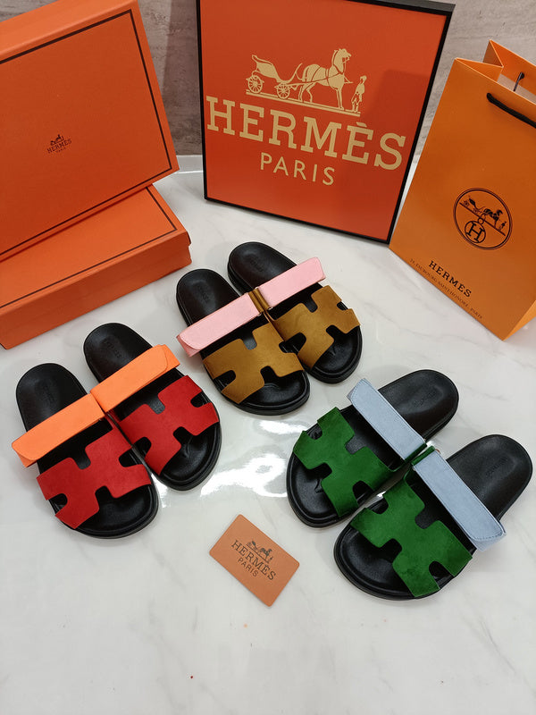 MJHS0 Leather slippers Man and Women shoes 35-44 With box