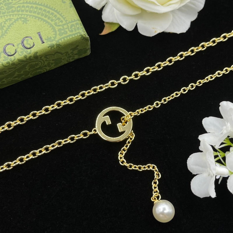 GN35  Necklace 316L steel plating gold Jewelry