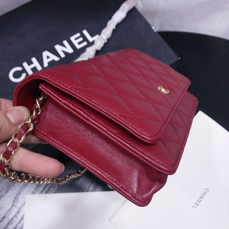 XCP018 Bag leather 19-13-4CM Bag Gold