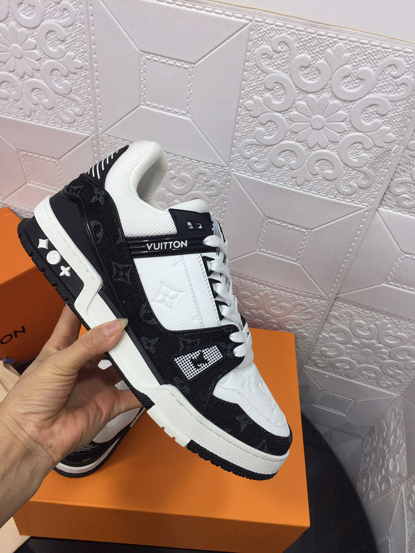 LLS1 High quality leather shoes women 35-41 or man 40-45 with box