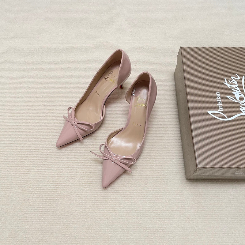 MBCL2 Women Heel 6CM 8CM 10CM Leather shoes 35-41 with box