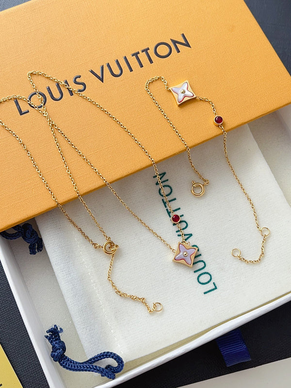 L192  Titanium steel bracelet necklace earrings set jewelry