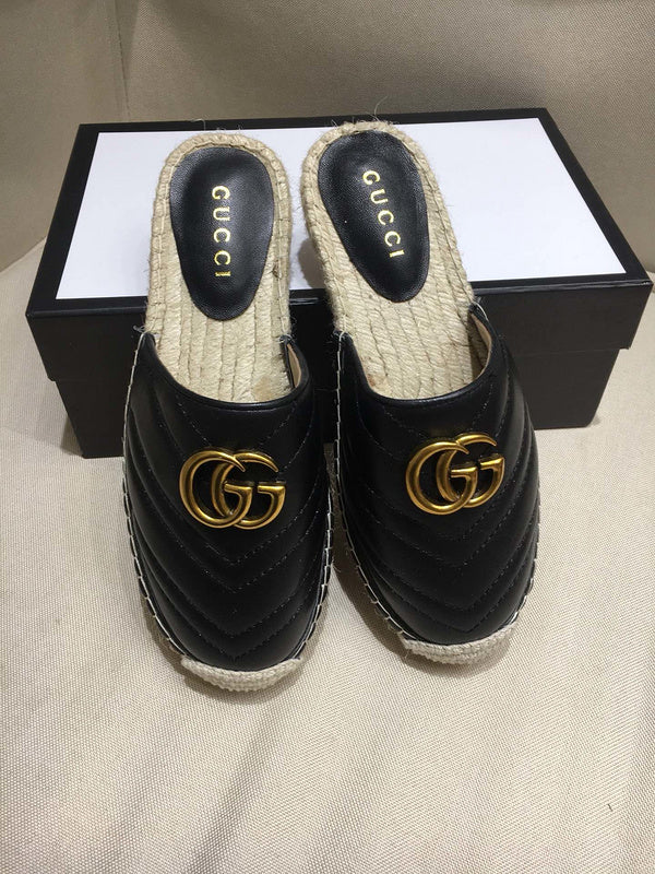TGS1 Leather Fisherman slipper  shoes with packing
