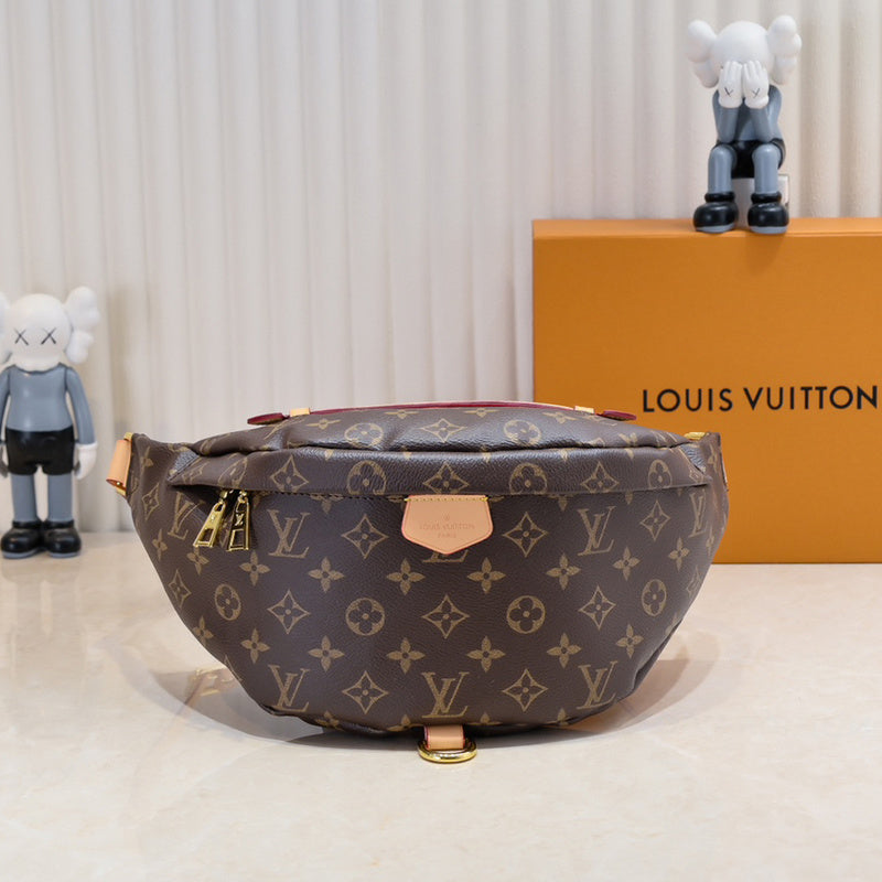 LLP55 Leather Bag 37x14x13CM Shoulder  for women and men  Bags