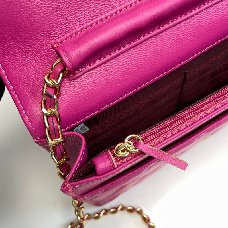 XCP019 Bag leather 19-13-4CM Bag Gold
