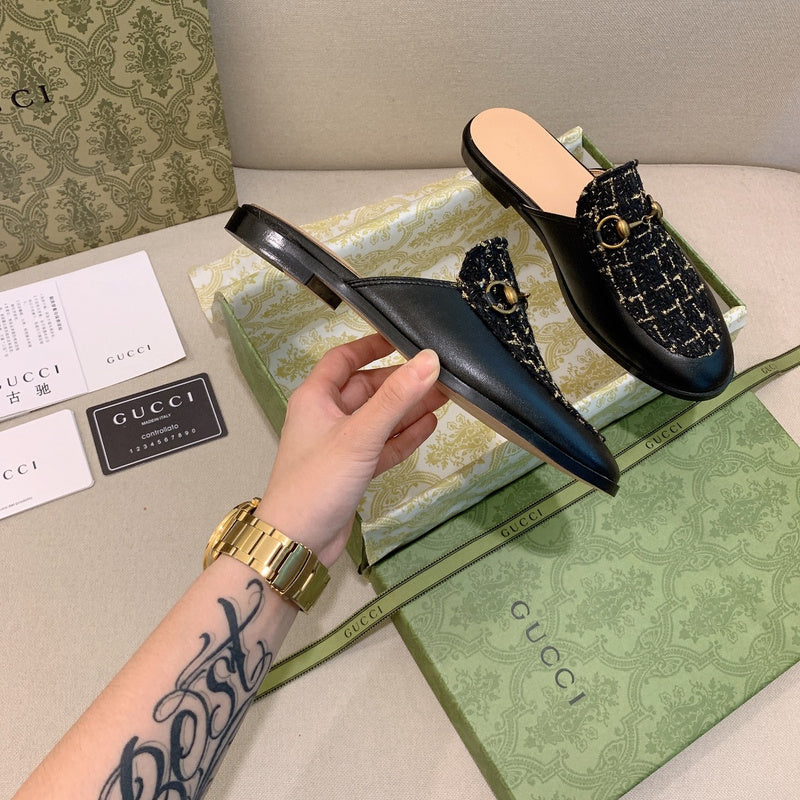 MJGS20 Leather slipper Women shoes 35-43 With box