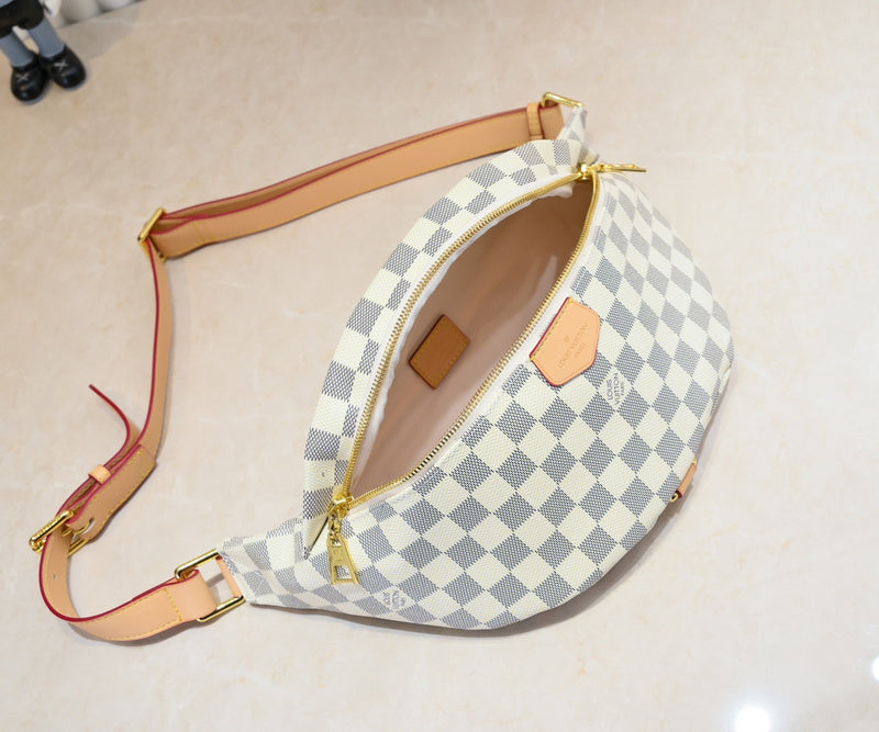 LLP55 Leather Bag 37x14x13CM Shoulder  for women and men  Bags