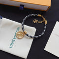 S435  Ladies' floral leather bracelet jewelry