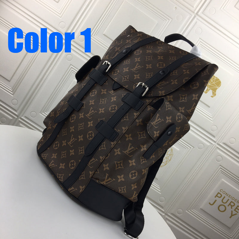LLP211 High quality 41x47x13cm backpack leather for women and men bag