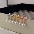 CHE3 man-made Pearl Earrings women earring gift  Jewelry