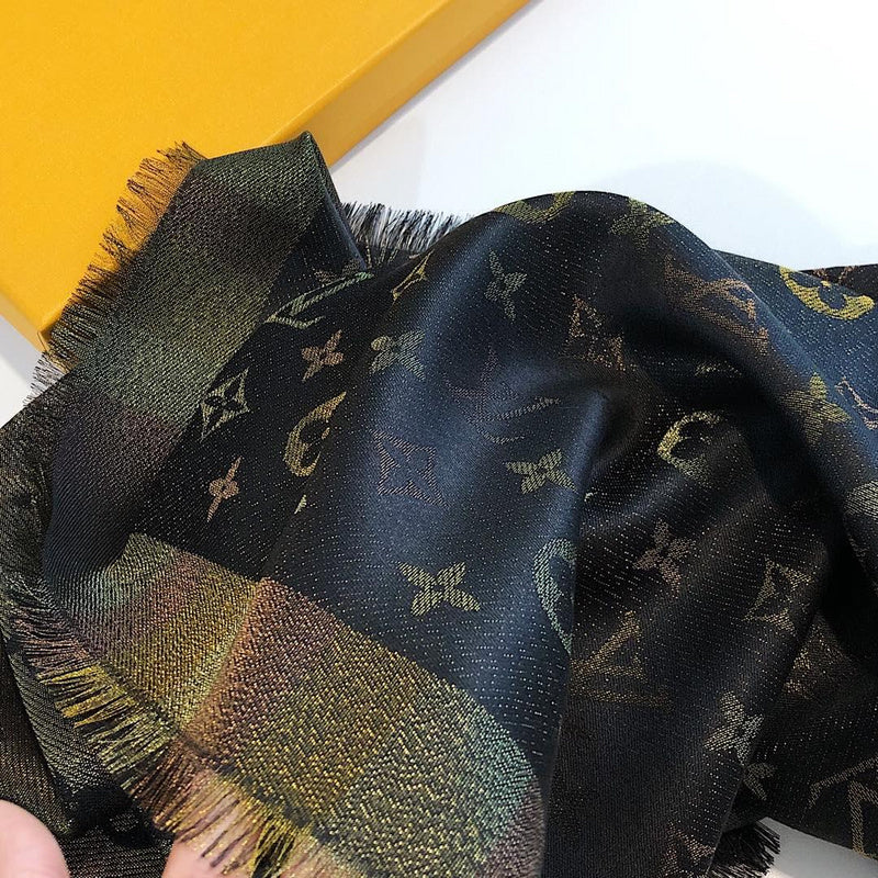 LSC3 Silk cotton 140-140CM scarf Can choose With box