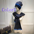 JLT1 Wool Cashmere knitting 55-58CM Hat and Scaft