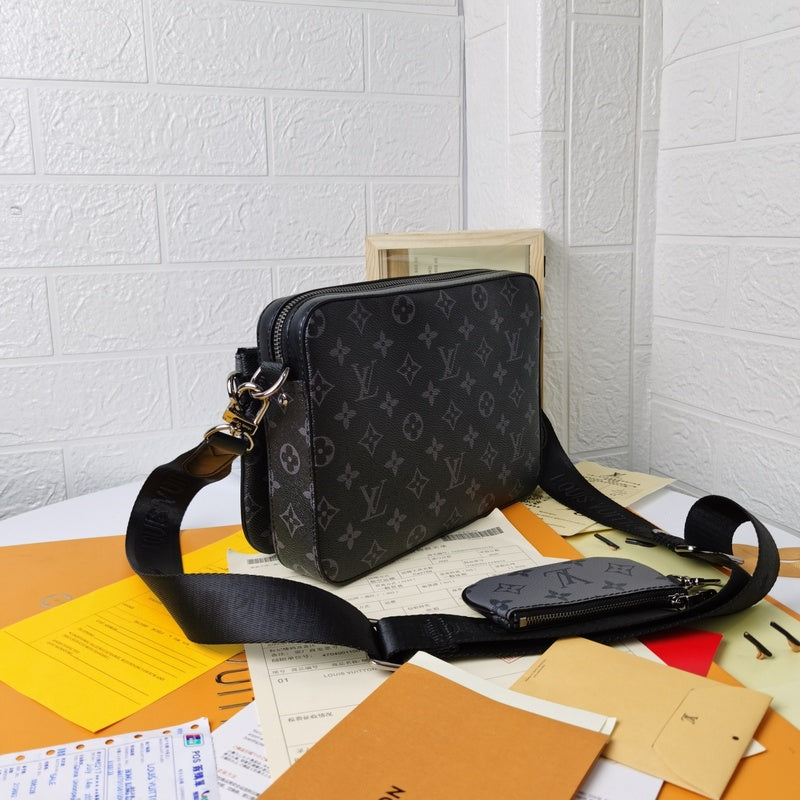 LLP200  Men Bag 25x18.5x7CM Leather High Quality Bags