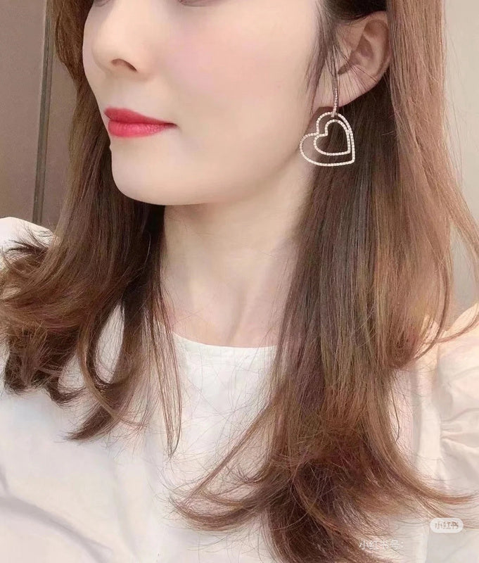 A1063  Diamond-studded earrings, a pair of detachable jewelry