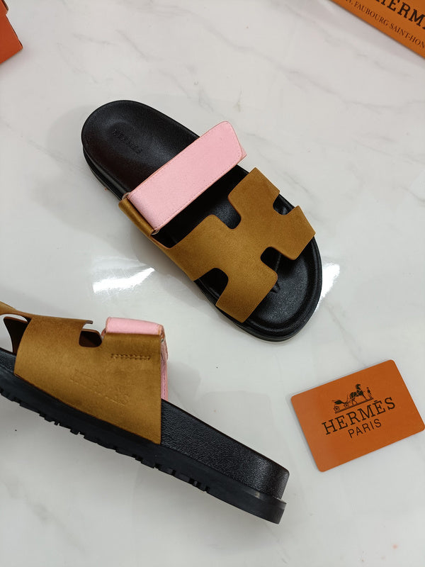 MJHS0 Leather slippers Man and Women shoes 35-44 With box