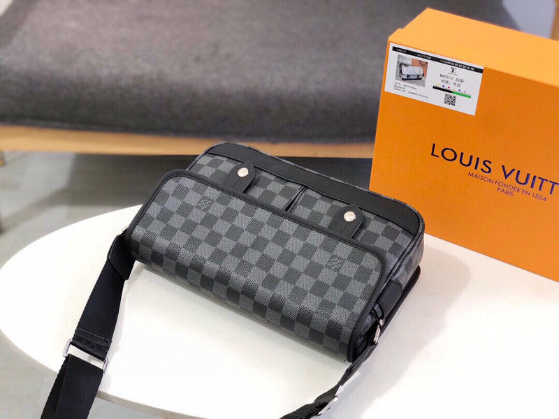 LLP09  Leather shoulder bag 28-18-9cm for women and men