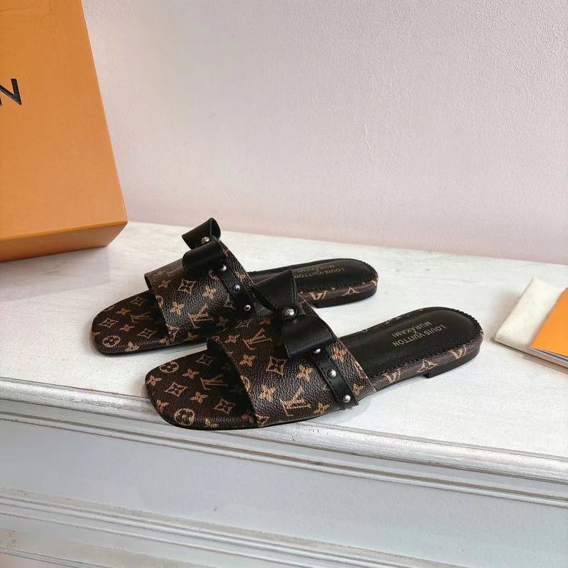 SHLS1 Women slipper Leather Shoes 35-43 with box
