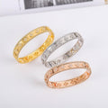 VAB30 Fashionable high quality four leaf flower bracelet gold plated   Jewelry