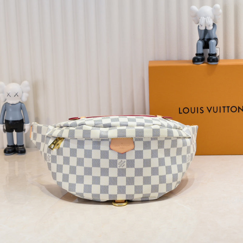 LLP55 Leather Bag 37x14x13CM Shoulder  for women and men  Bags