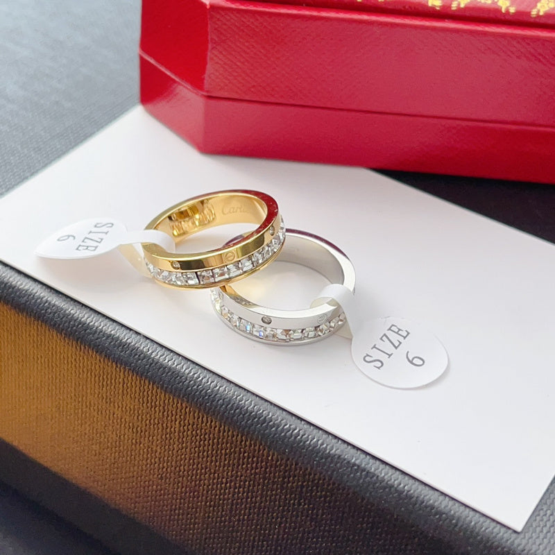 J120   Men's and women's titanium steel ring jewelry