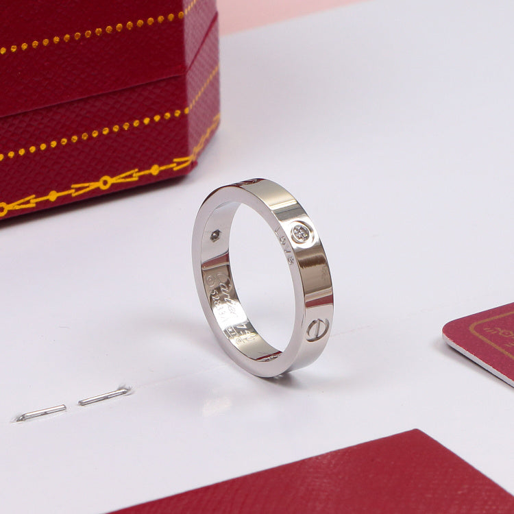 CAR7 Classic LOVE ring 4mm for lovers ring  Jewelry size 5-11