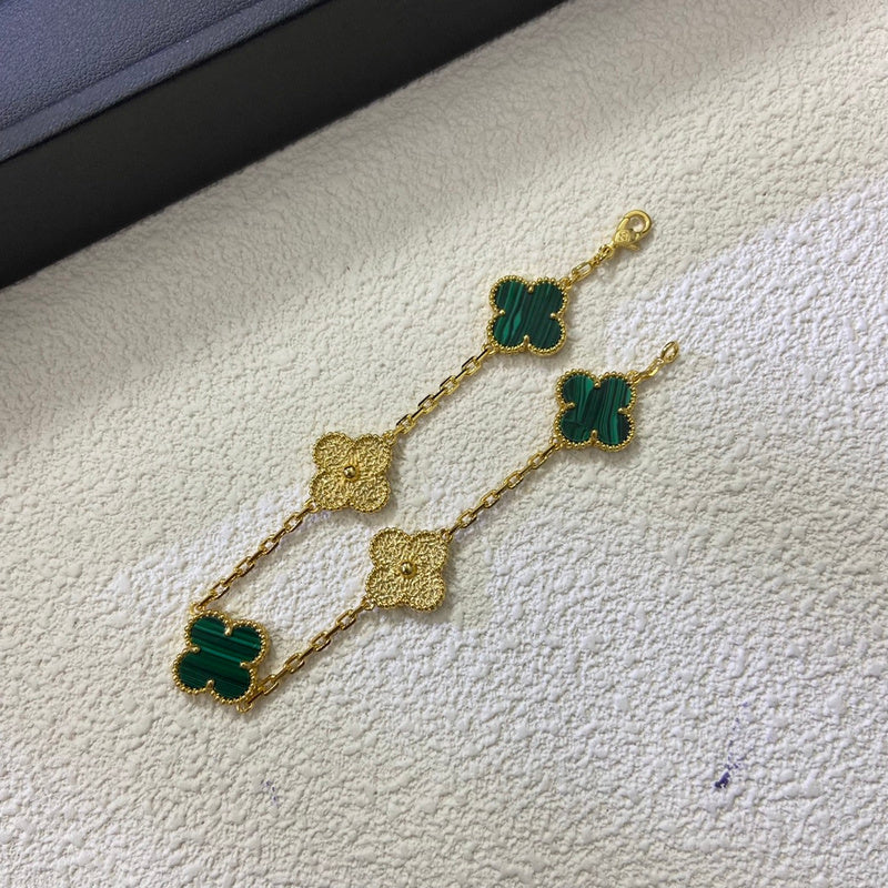 AVSB16   Women's gold hot malachite green bracelet jewelry