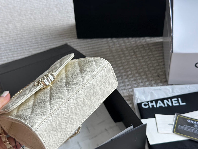 XXCP5 Chanel Bag 15-12CM Quilted Leather Crossbody Bags With Box