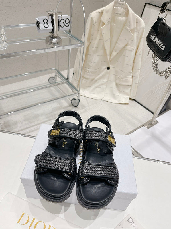 BDS0 Women slipper Leather Shoes 35-41 with box
