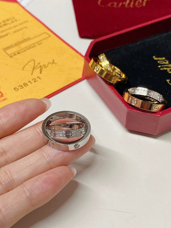 J133  Double-ring jewelry for both men and women