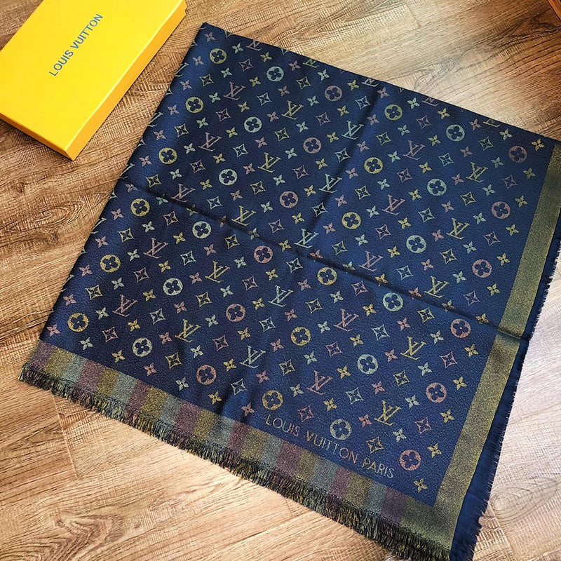 LSC3 Silk cotton 140-140CM scarf Can choose With box