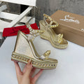 HJCL21 Leather Women 12CM Slipper Size 35-41 Shoes with box