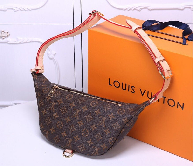 LLP15 Belt leather bag 37x14x13cm  for women and men bag