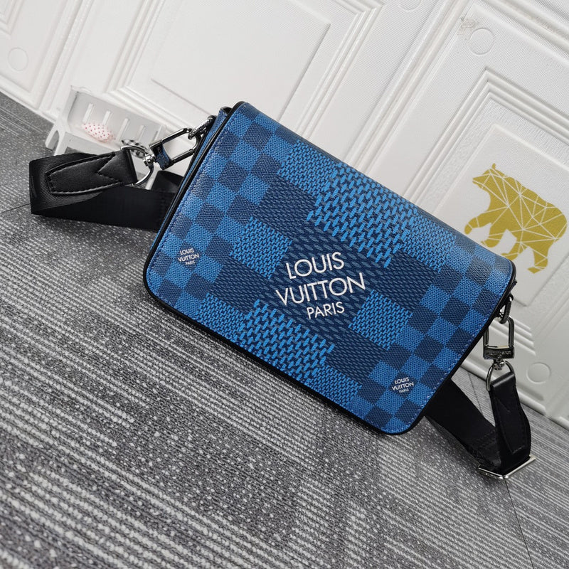 LLP84  Men Leather Bag 23.5 x 14.0 x 5.0CM high quality