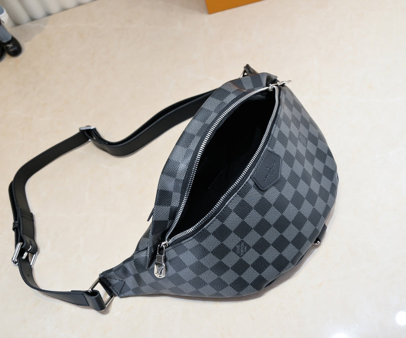 LLP55 Leather Bag 37x14x13CM Shoulder  for women and men  Bags