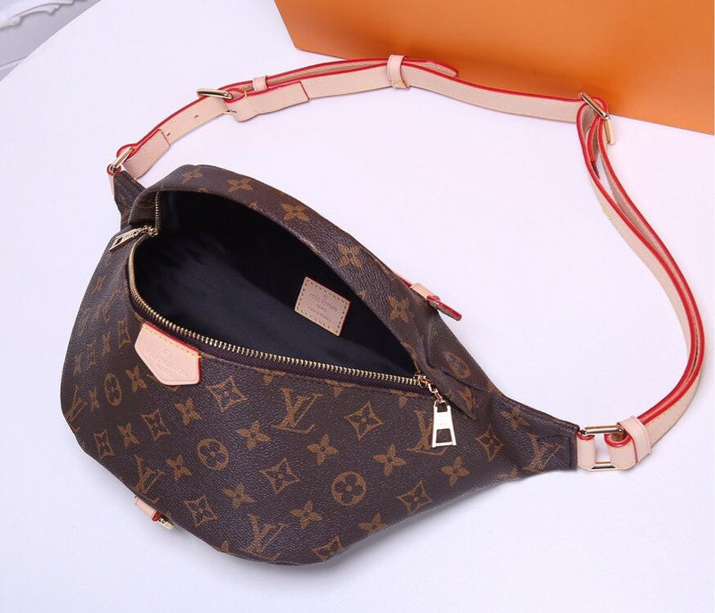 LLP15 Belt leather bag 37x14x13cm  for women and men bag