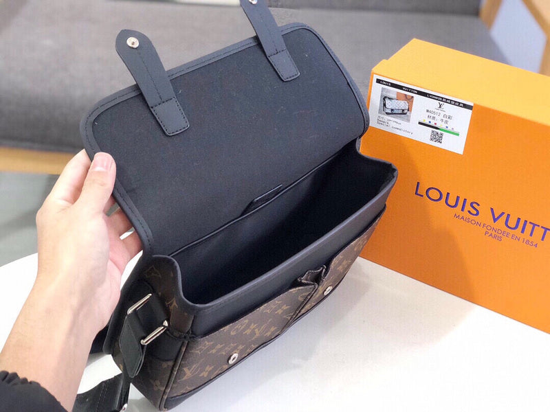 LLP09  Leather shoulder bag 28-18-9cm for women and men