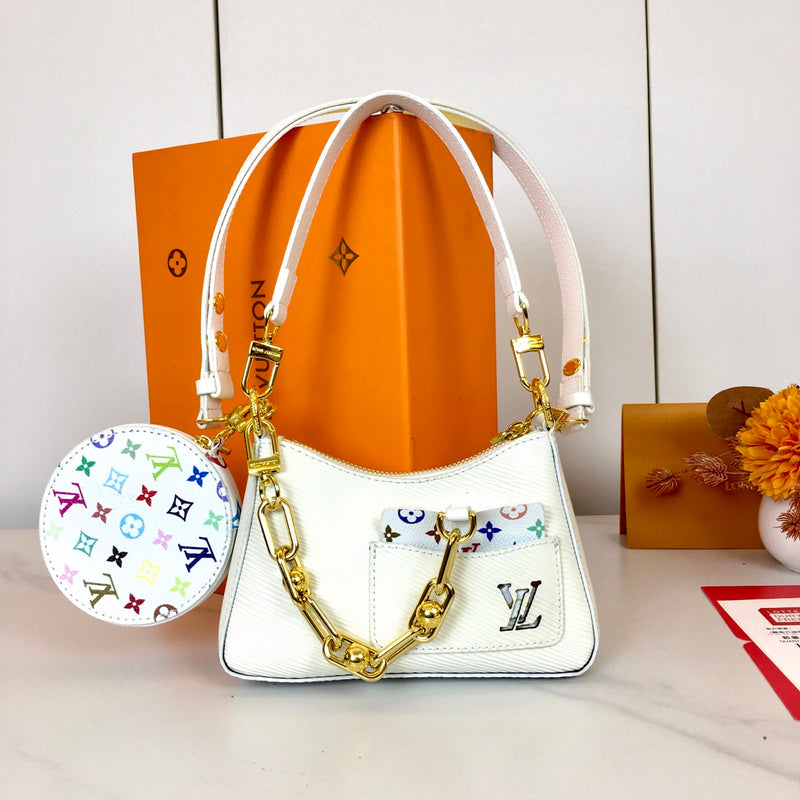 LLP022 Leather Bag 19-13.5-6.5CM Shoulder Bags