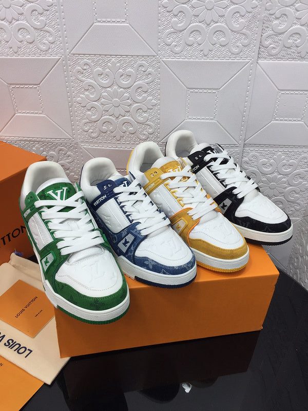 LLS1 High quality leather shoes women 35-41 or man 40-45 with box