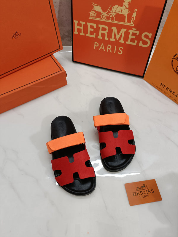 MJHS0 Leather slippers Man and Women shoes 35-44 With box