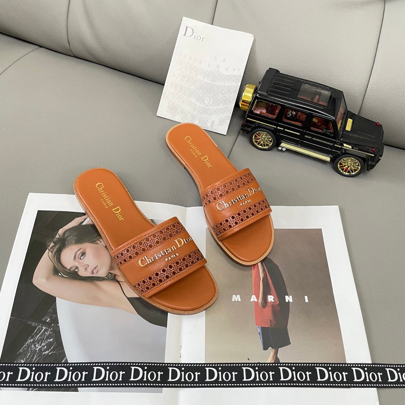 MBDS1 Leather Slippers Size 35-41 Shoes with Box