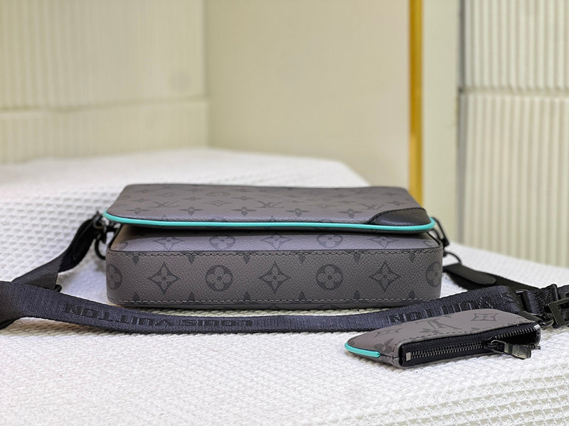 LLP88 Men  Leather Bag 25-18.5-7CM Shoulder Bags