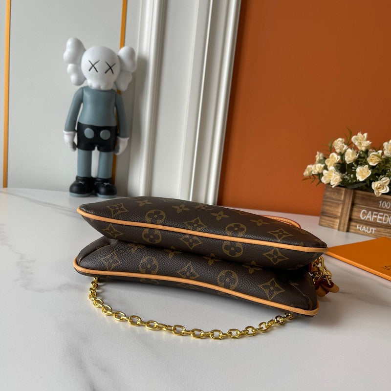 LLP08 Leather bag 24.5-13.5-6.5CM Denim Bags