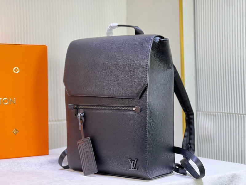 LLP4 Men High quality leather backpack 33x12x38cm Bag
