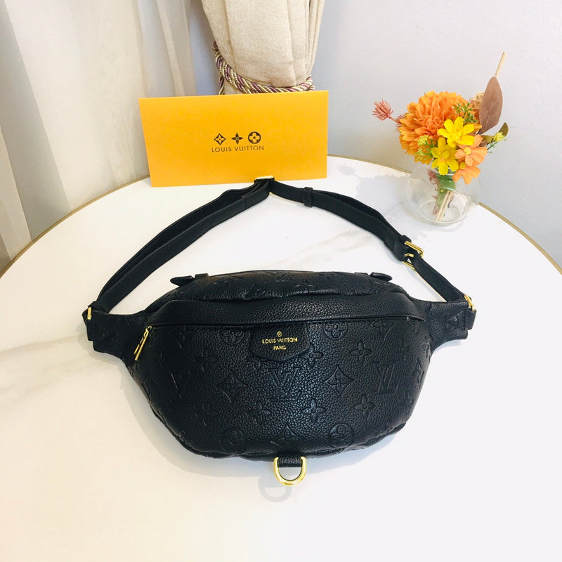 LLP13 Leather bag 37-14-13cm Belt  for women and men  bag