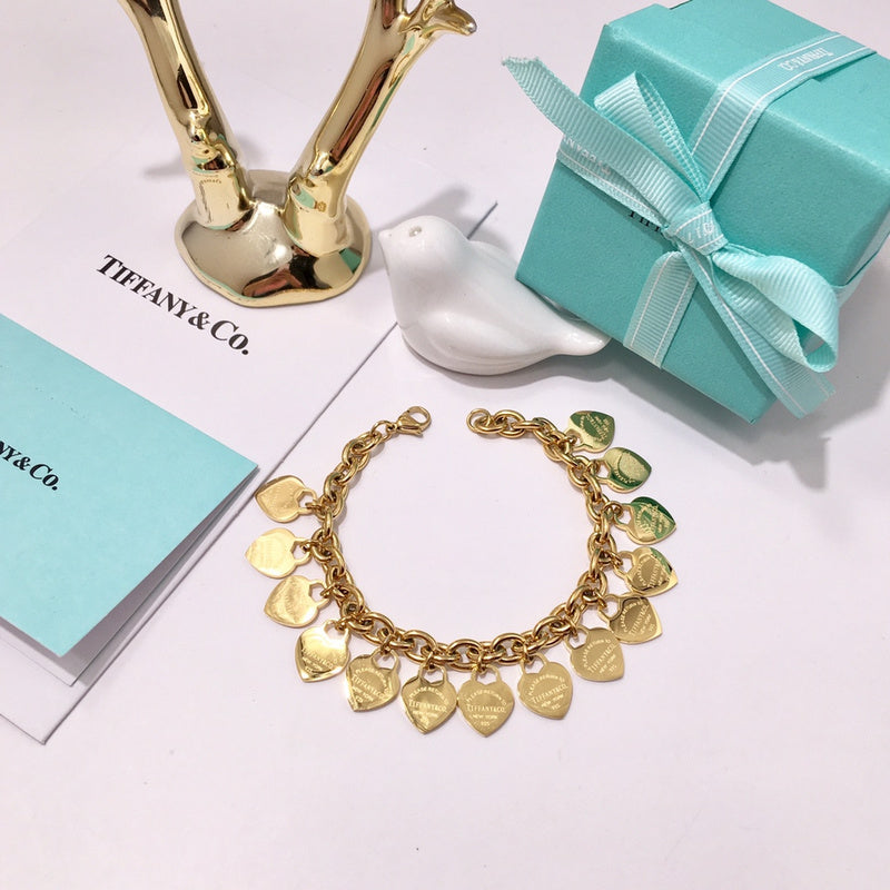 L155   Bracelet 316L steel plating gold Bangle Jewelry