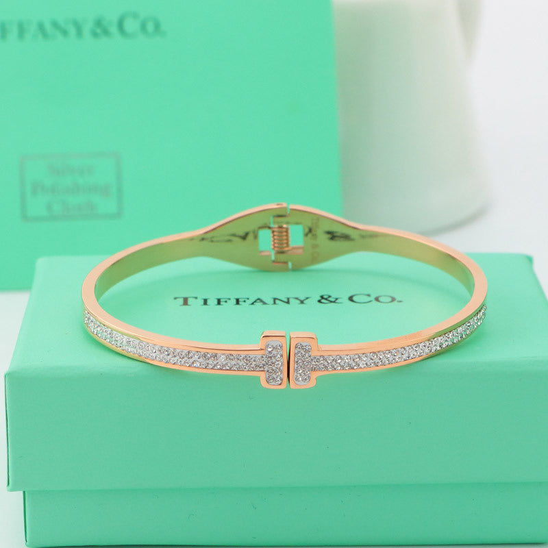 TB8 316L steel and crystal with 18K gold plated   Jewelry