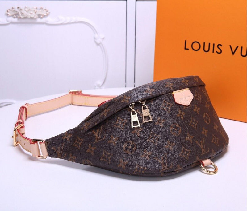 LLP15 Belt leather bag 37x14x13cm  for women and men bag