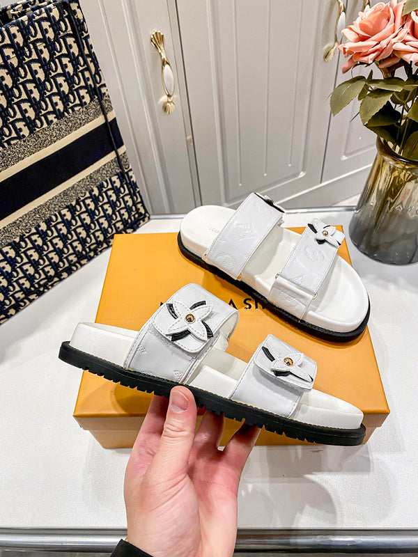 MLS11 Slippers Women Leather shoes 35-40 With box