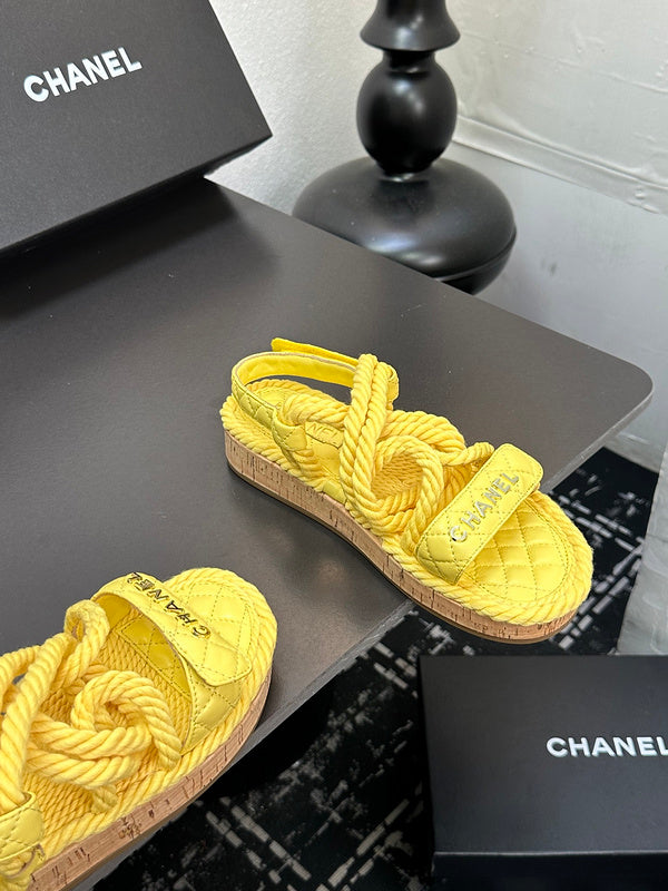 GCS2 Leather shoes Women35-41 Slipper with box