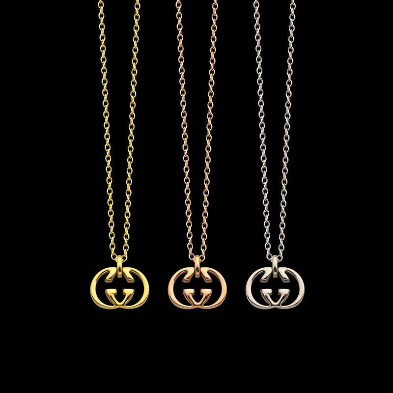 GN03   Letter Pendant Necklace Jewelry